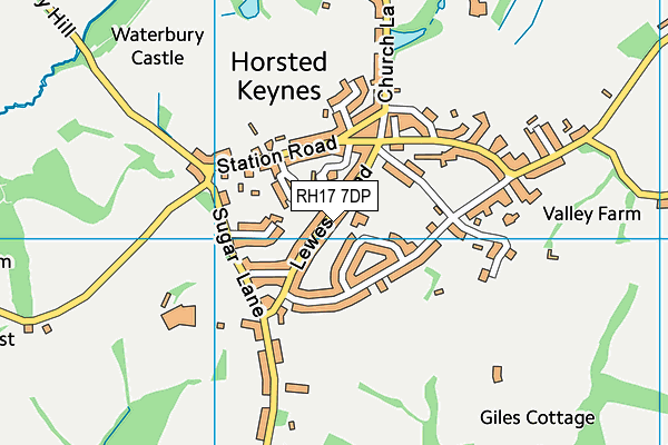 RH17 7DP map - OS VectorMap District (Ordnance Survey)