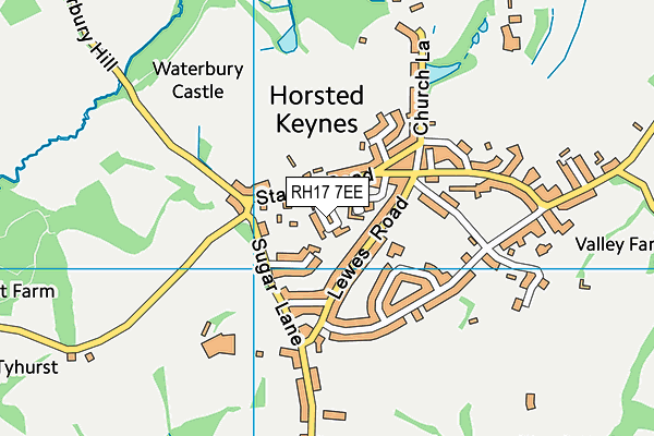 RH17 7EE map - OS VectorMap District (Ordnance Survey)