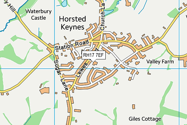 RH17 7EF map - OS VectorMap District (Ordnance Survey)