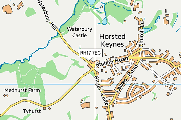 RH17 7EG map - OS VectorMap District (Ordnance Survey)