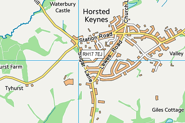 RH17 7EJ map - OS VectorMap District (Ordnance Survey)