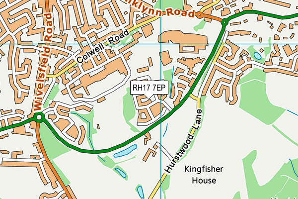 RH17 7EP map - OS VectorMap District (Ordnance Survey)