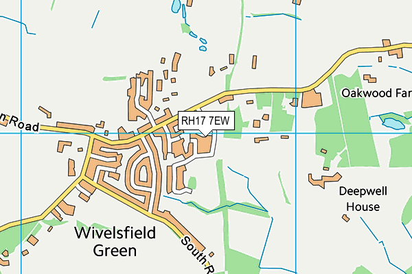 RH17 7EW map - OS VectorMap District (Ordnance Survey)