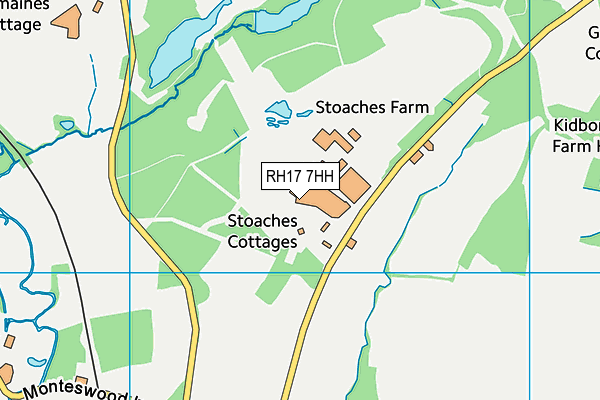 RH17 7HH map - OS VectorMap District (Ordnance Survey)