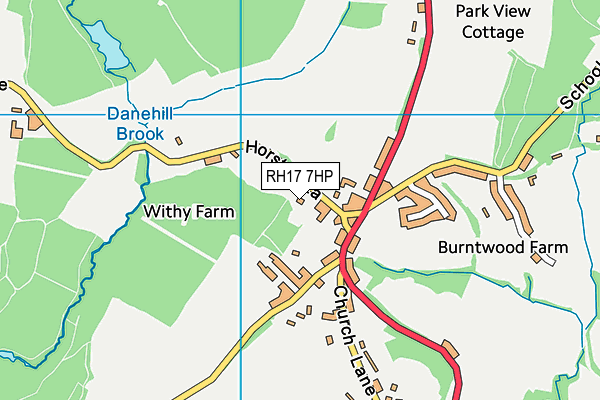 RH17 7HP map - OS VectorMap District (Ordnance Survey)