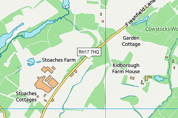 RH17 7HQ map - OS VectorMap District (Ordnance Survey)