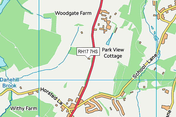 RH17 7HS map - OS VectorMap District (Ordnance Survey)