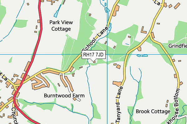 RH17 7JD map - OS VectorMap District (Ordnance Survey)