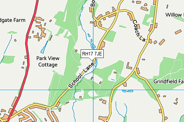 RH17 7JE map - OS VectorMap District (Ordnance Survey)