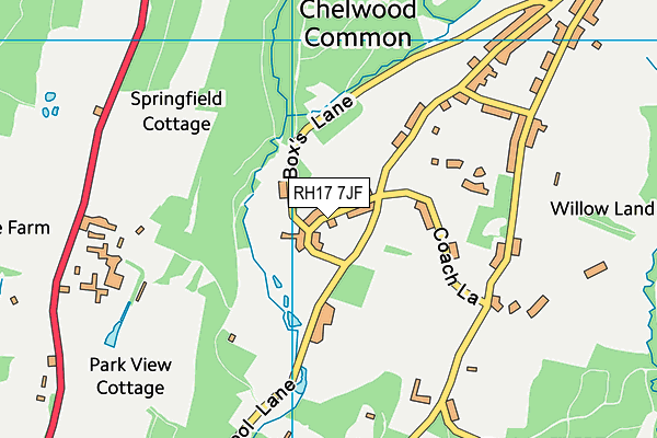 RH17 7JF map - OS VectorMap District (Ordnance Survey)