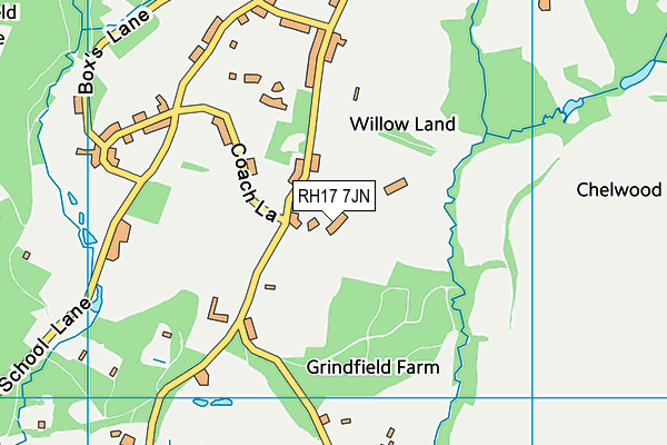 RH17 7JN map - OS VectorMap District (Ordnance Survey)