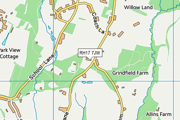 RH17 7JW map - OS VectorMap District (Ordnance Survey)