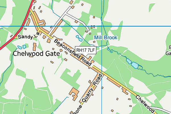 Map of FOREST ROW LOCAL LTD at district scale