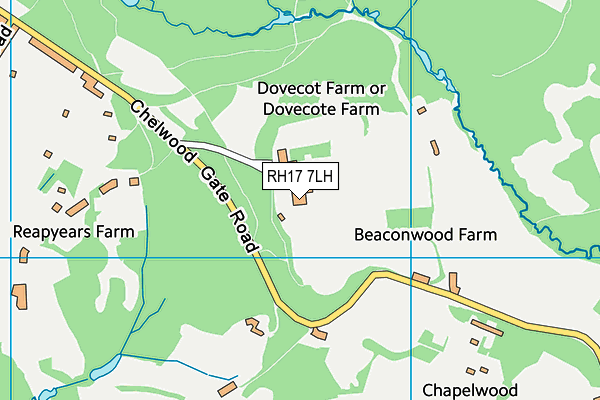 RH17 7LH map - OS VectorMap District (Ordnance Survey)