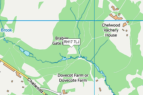 RH17 7LJ map - OS VectorMap District (Ordnance Survey)