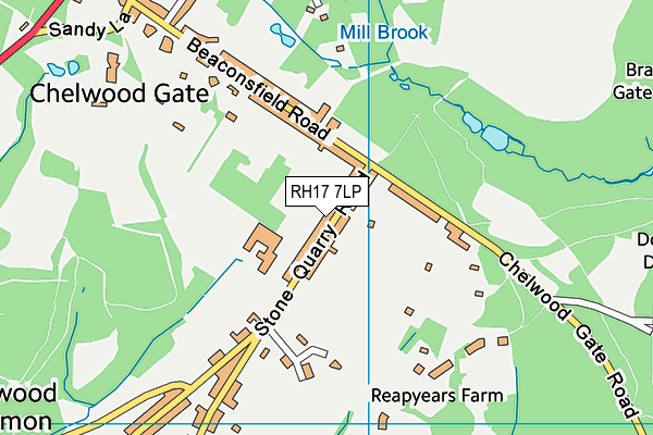 RH17 7LP map - OS VectorMap District (Ordnance Survey)