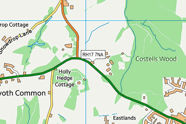 RH17 7NA map - OS VectorMap District (Ordnance Survey)