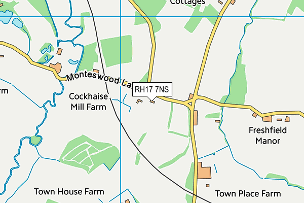 RH17 7NS map - OS VectorMap District (Ordnance Survey)