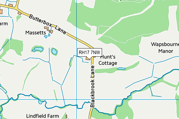 RH17 7NW map - OS VectorMap District (Ordnance Survey)