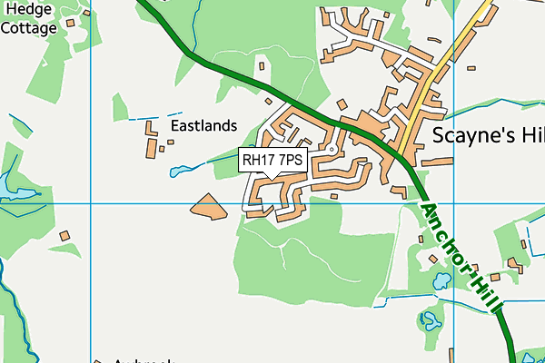 RH17 7PS map - OS VectorMap District (Ordnance Survey)