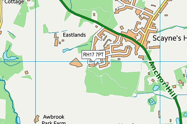 RH17 7PT map - OS VectorMap District (Ordnance Survey)