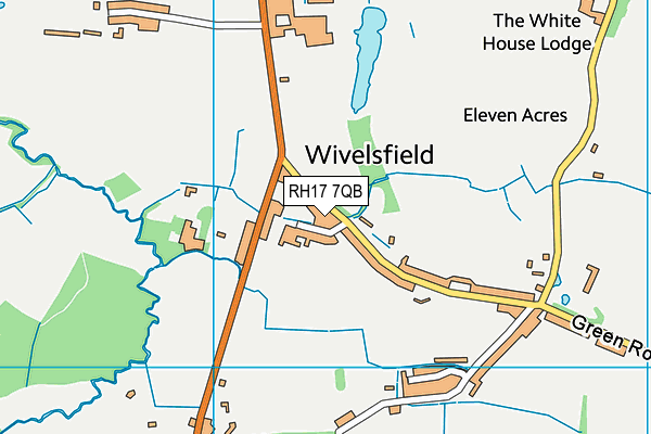 RH17 7QB map - OS VectorMap District (Ordnance Survey)