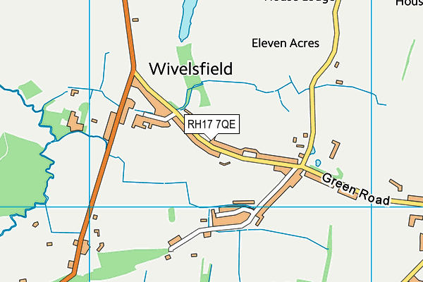 RH17 7QE map - OS VectorMap District (Ordnance Survey)