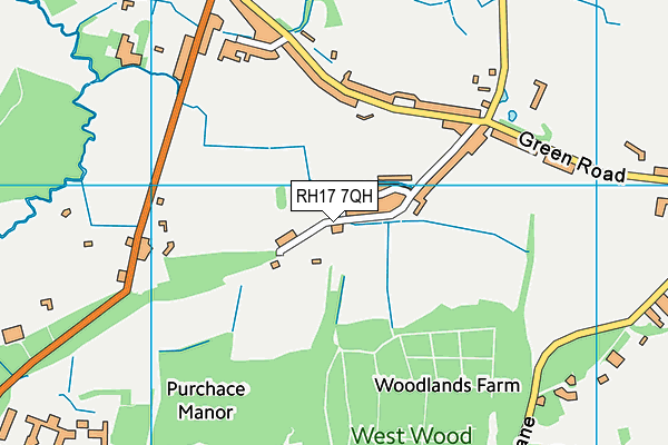 RH17 7QH map - OS VectorMap District (Ordnance Survey)