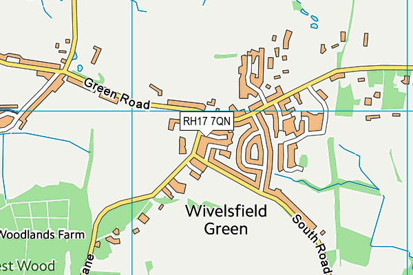 Wivelsfield Primary School map (RH17 7QN) - OS VectorMap District (Ordnance Survey)