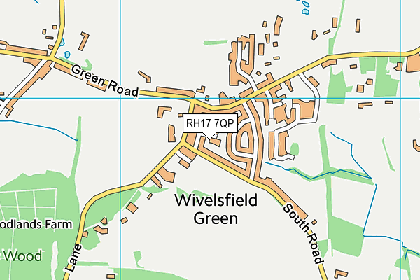 RH17 7QP map - OS VectorMap District (Ordnance Survey)