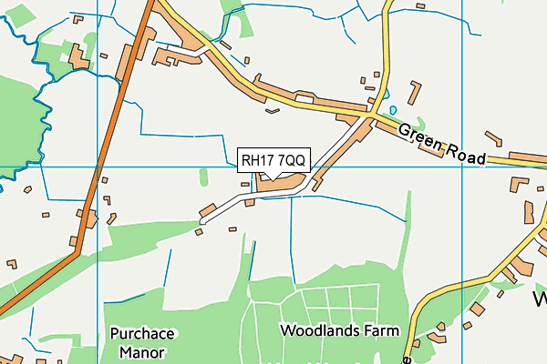 RH17 7QQ map - OS VectorMap District (Ordnance Survey)