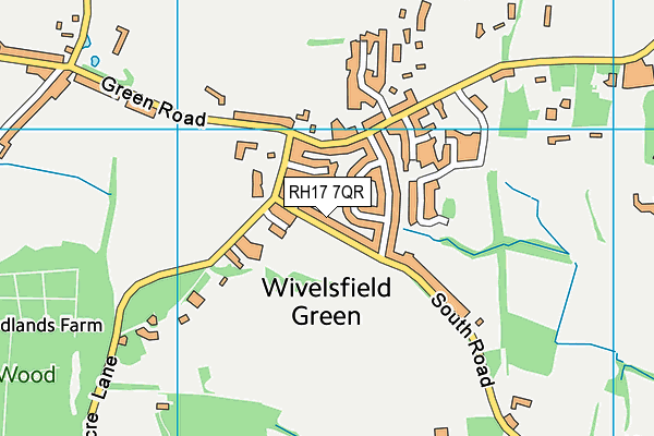 RH17 7QR map - OS VectorMap District (Ordnance Survey)