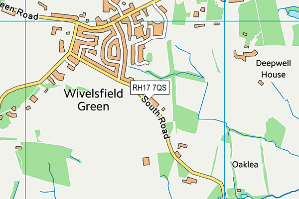 RH17 7QS map - OS VectorMap District (Ordnance Survey)