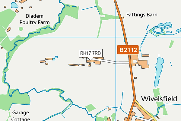 RH17 7RD map - OS VectorMap District (Ordnance Survey)