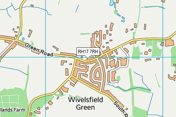 RH17 7RH map - OS VectorMap District (Ordnance Survey)