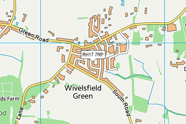 RH17 7RP map - OS VectorMap District (Ordnance Survey)