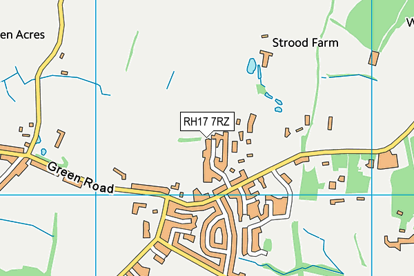 RH17 7RZ map - OS VectorMap District (Ordnance Survey)