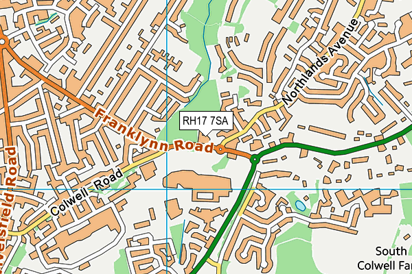 RH17 7SA map - OS VectorMap District (Ordnance Survey)