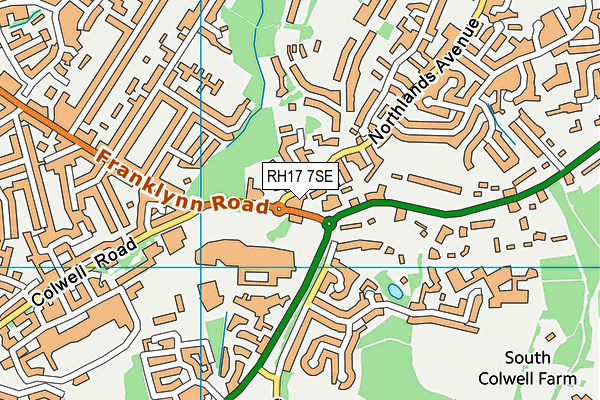 RH17 7SE map - OS VectorMap District (Ordnance Survey)