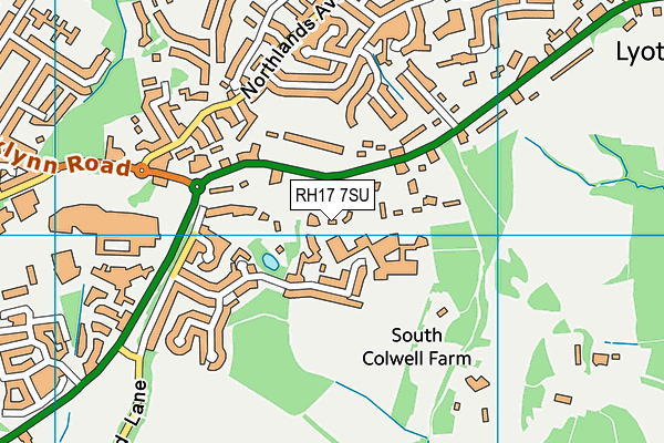 RH17 7SU map - OS VectorMap District (Ordnance Survey)