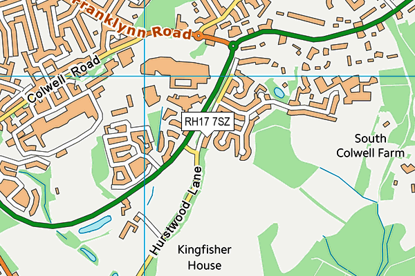 RH17 7SZ map - OS VectorMap District (Ordnance Survey)