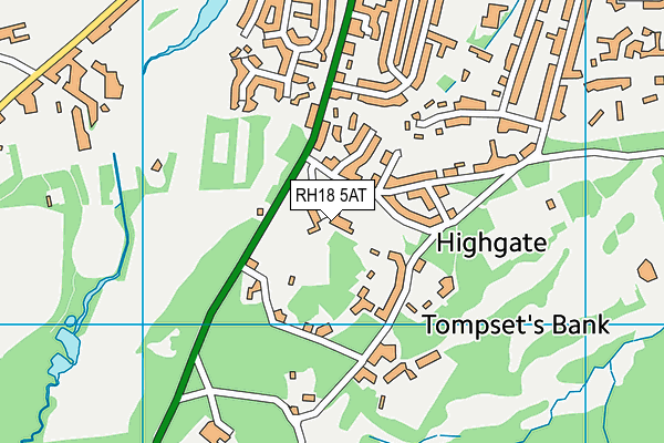 Map of HIGHGATE WORKS LIMITED at district scale