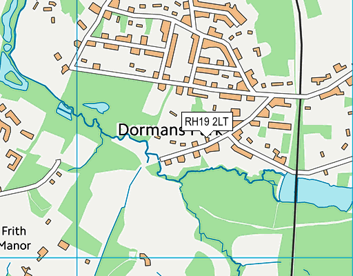 RH19 2LT map - OS VectorMap District (Ordnance Survey)