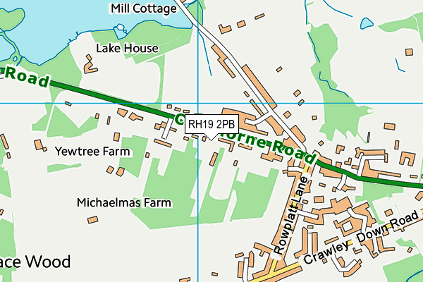 Map of THE GARDEN CAFE FELBRIDGE LTD at district scale