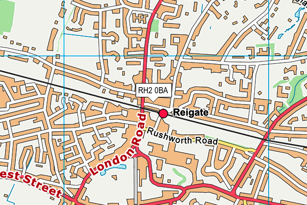 Map of REIGATE PIZZA HOUSE LIMITED at district scale