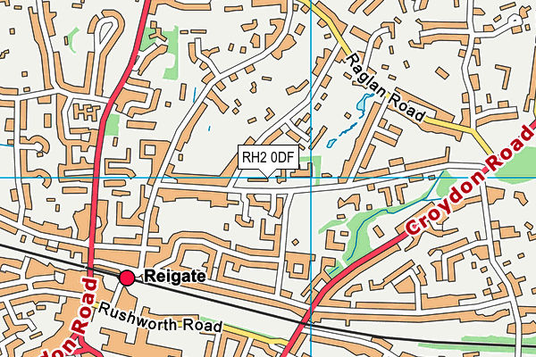 Brooklands School - Split Site map (RH2 0DF) - OS VectorMap District (Ordnance Survey)