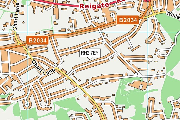 RH2 7EY map - OS VectorMap District (Ordnance Survey)