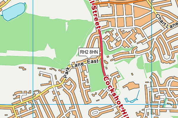 RH2 8HN map - OS VectorMap District (Ordnance Survey)