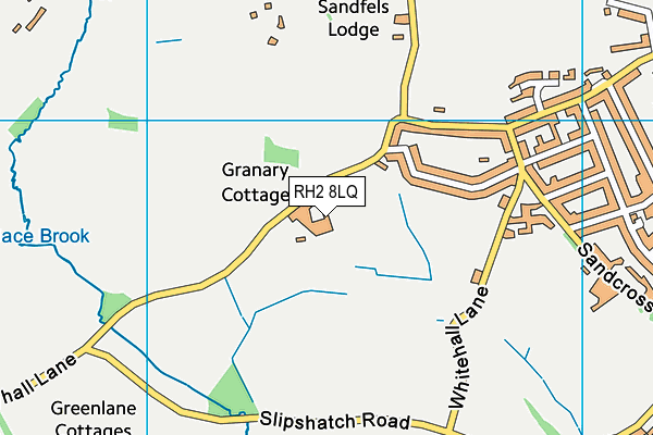 RH2 8LQ map - OS VectorMap District (Ordnance Survey)