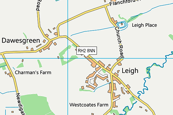 RH2 8NN map - OS VectorMap District (Ordnance Survey)